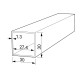 SQUARE ALUMINUM PROFILE 30x30 ANODIZED
